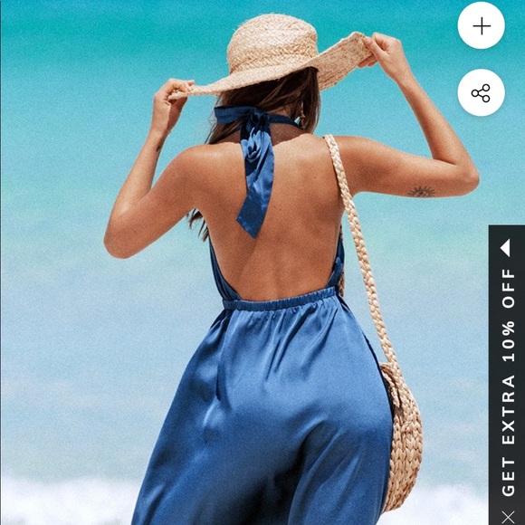 Cupshe Lainey Halter Neck Backless Dress - XS - Picture 2 of 12